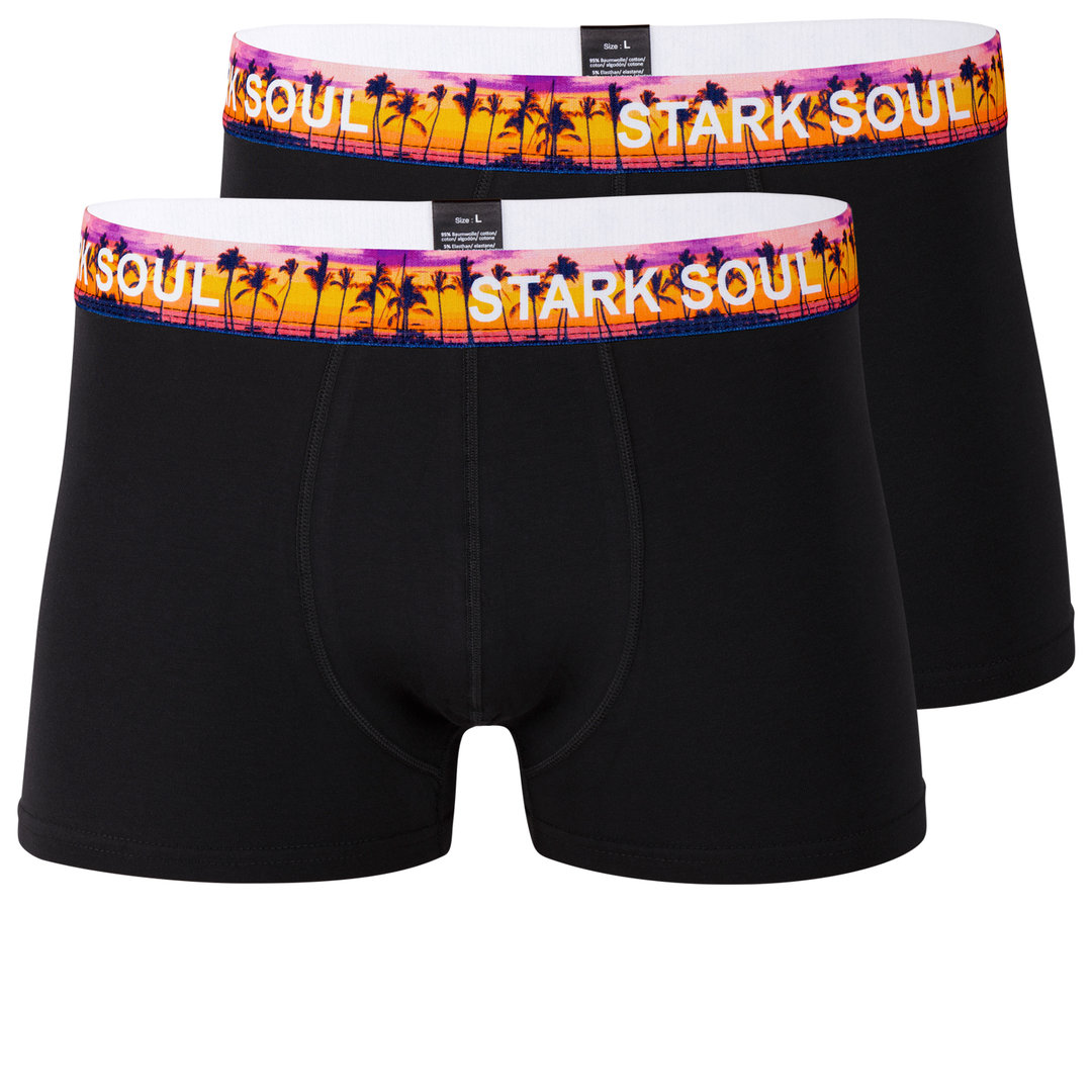 Stark Soul® Herren Retroshort 2er Pack aus Baumwolle SUNSET