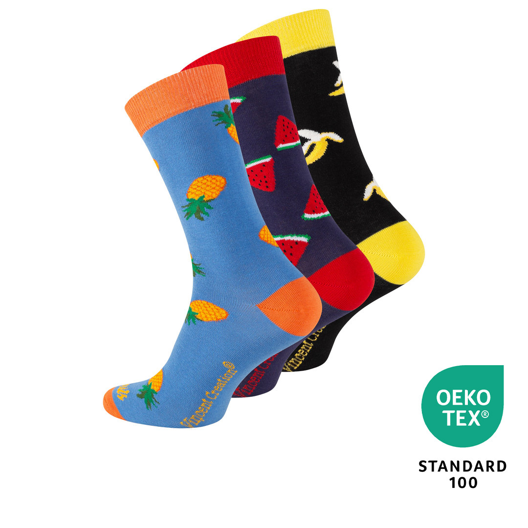 Vincent Creation® Unisex Casual Socken "Fruits"