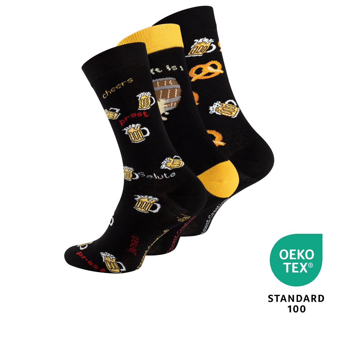 Vincent Creation® Herren Casual Socken "Beer & Pretzel"