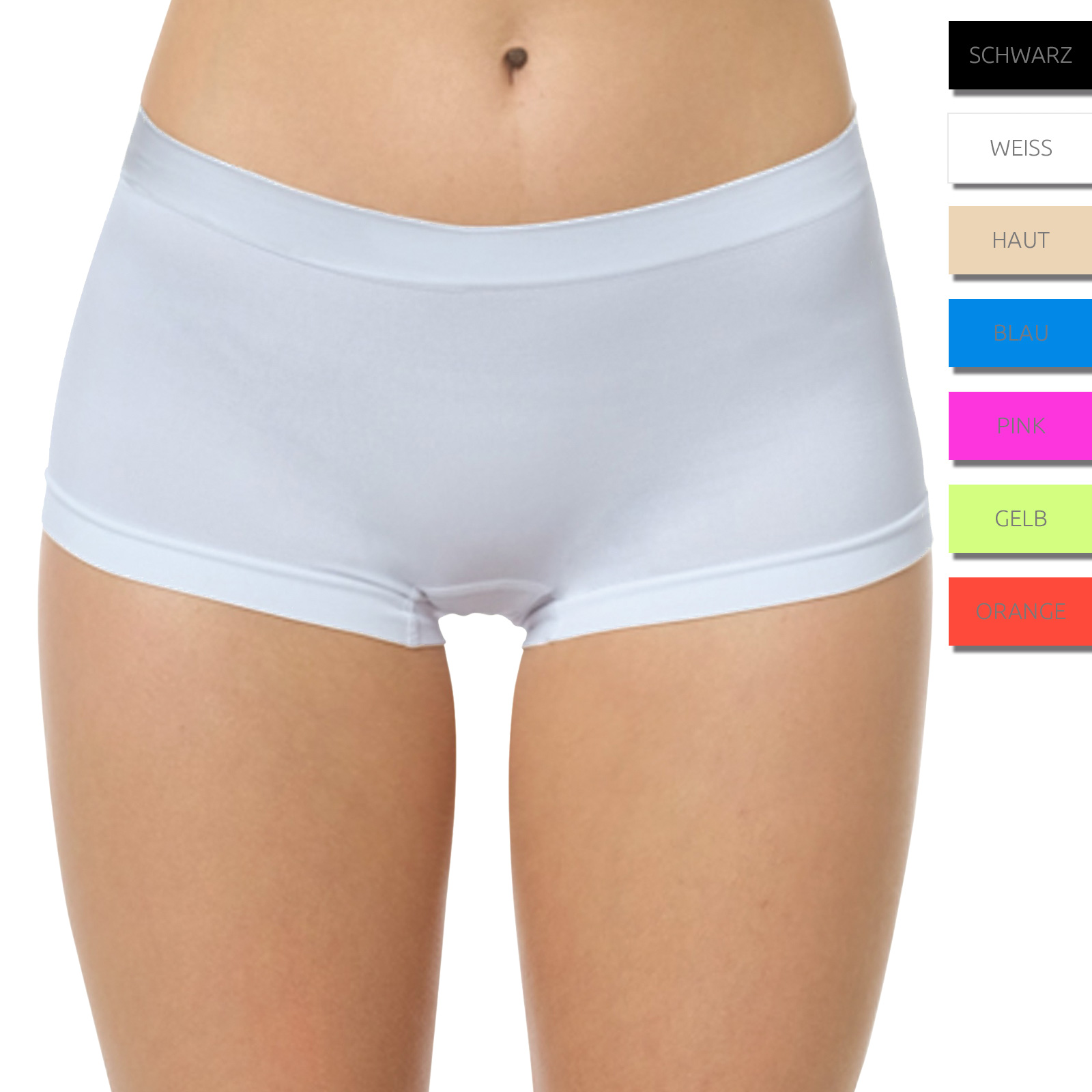 yenita® Damen seamless Mikrofaser Panty - Farbe wählbar