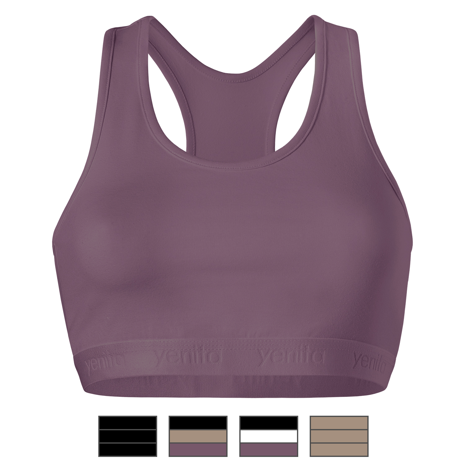 yenita® Damen Baumwoll-Bustier "SPORT COLLECTION" - Farbe wählbar