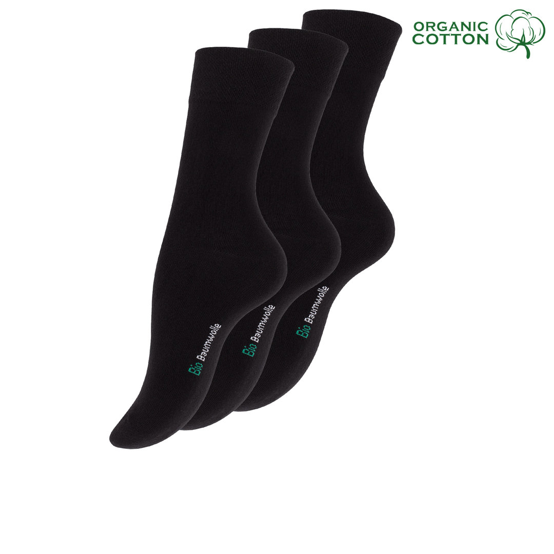 Damen Socken 3er Pack aus BIO Baumwolle-Vincent Creation®